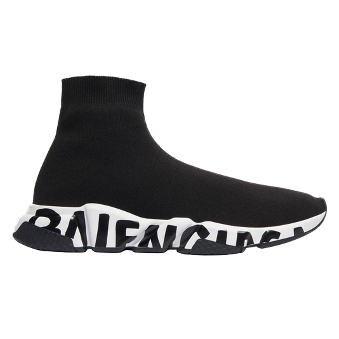 Balenciaga Speed Graffiti Trainers Black White