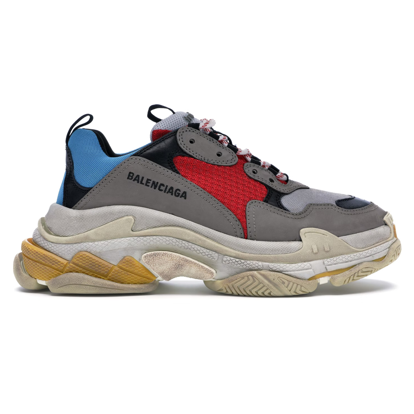 Balenciaga Triple S Grey Red Blue (2018 Reissue)