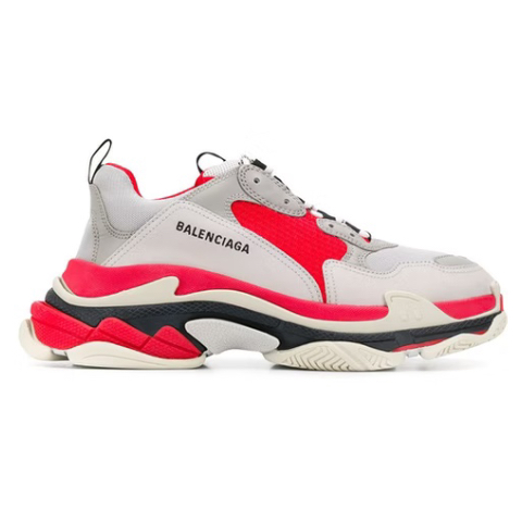 Balenciaga Triple S Red Grey White