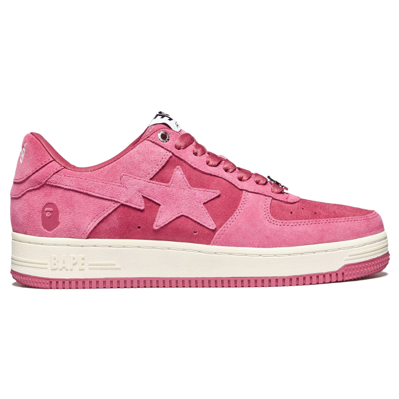 A Bathing Ape Bape Sta Pink Suede