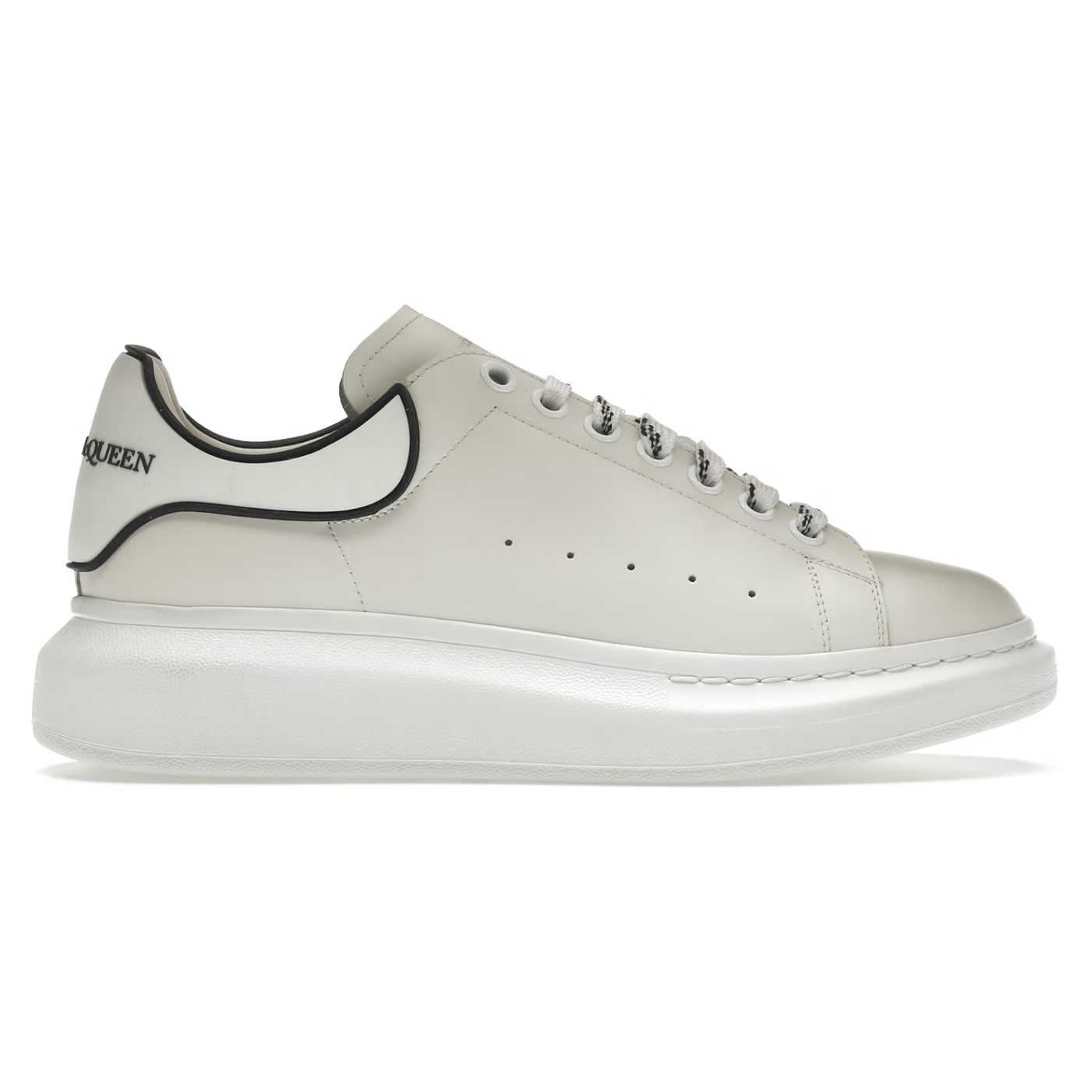 Alexander McQueen Oversized White Black Trim