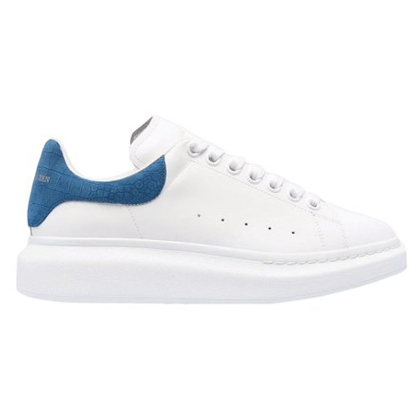 Alexander McQueen Oversized White Blue Croc