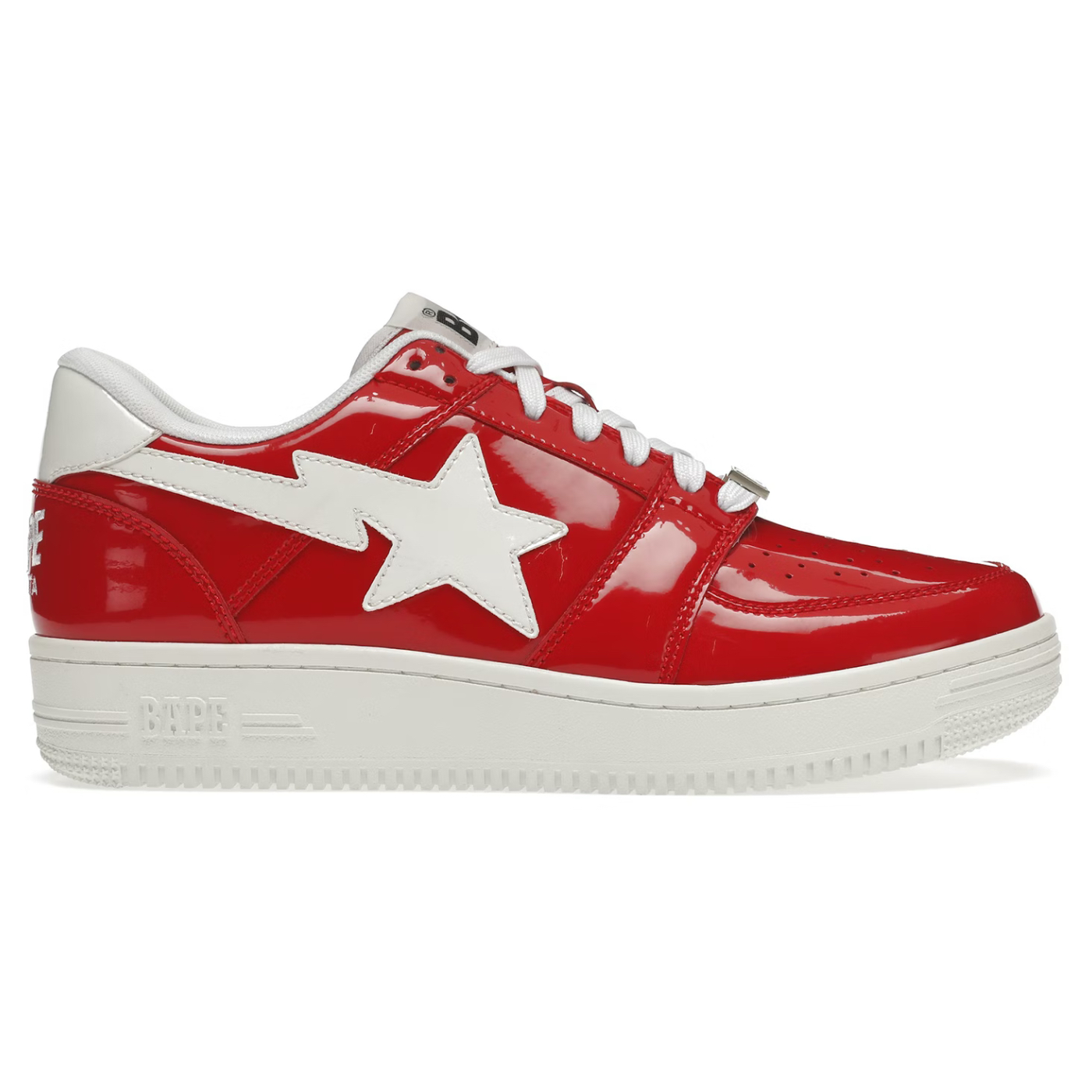 A Bathing Ape Bape Sta Low Patent Red