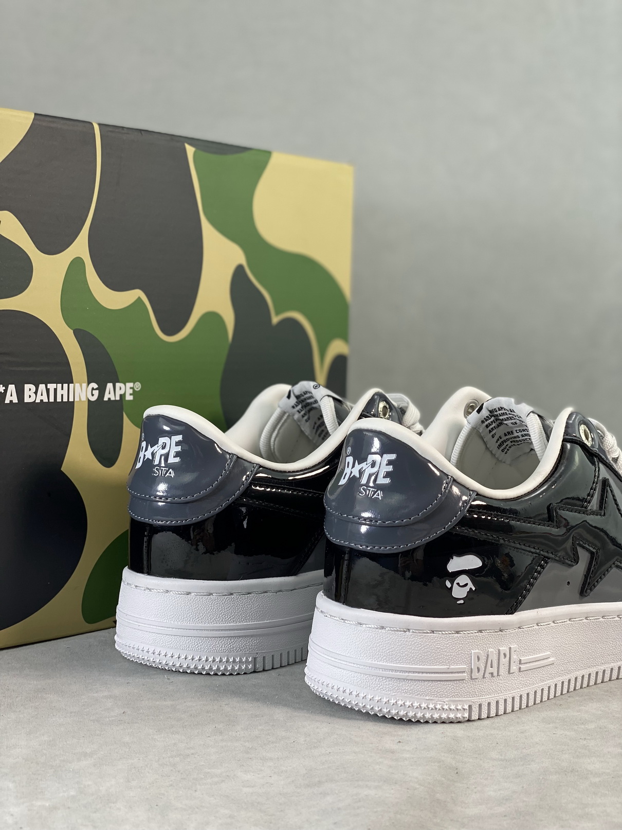A Bathing Ape Bape Sta Low Color Camo Combo Black