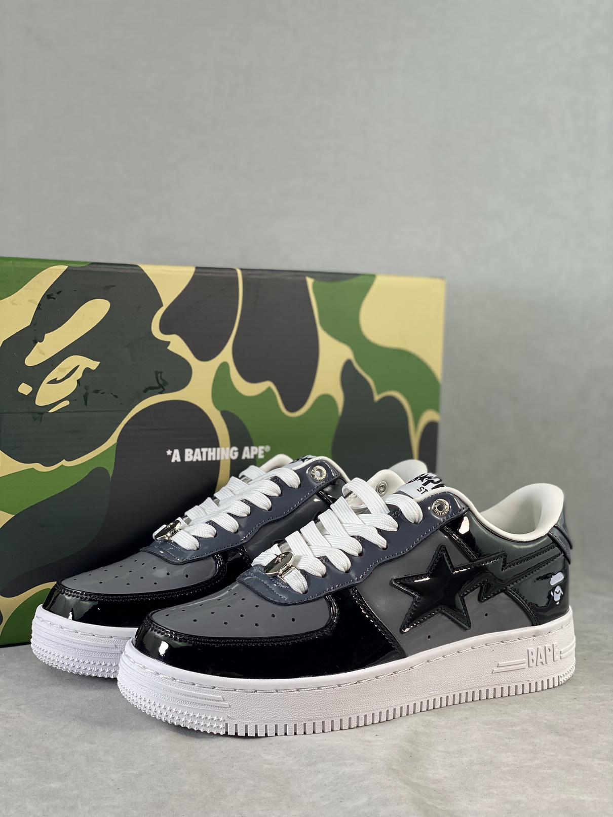 A Bathing Ape Bape Sta Low Color Camo Combo Black