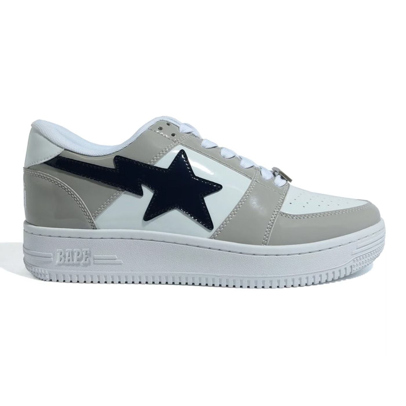 A Bathing Ape Bape Sta Low White Grey