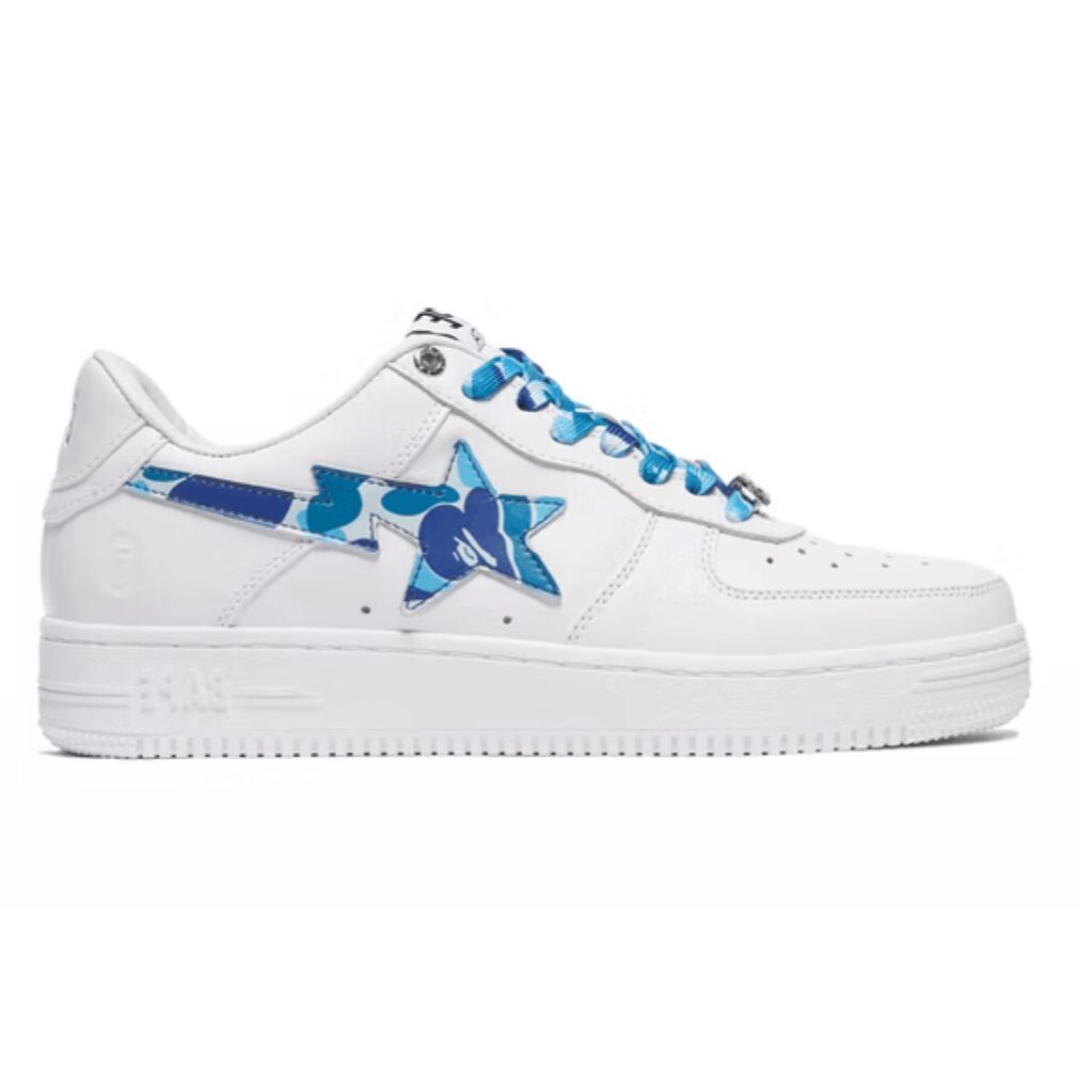 A Bathing Ape Bape Sta Low White ABC Camo Blue