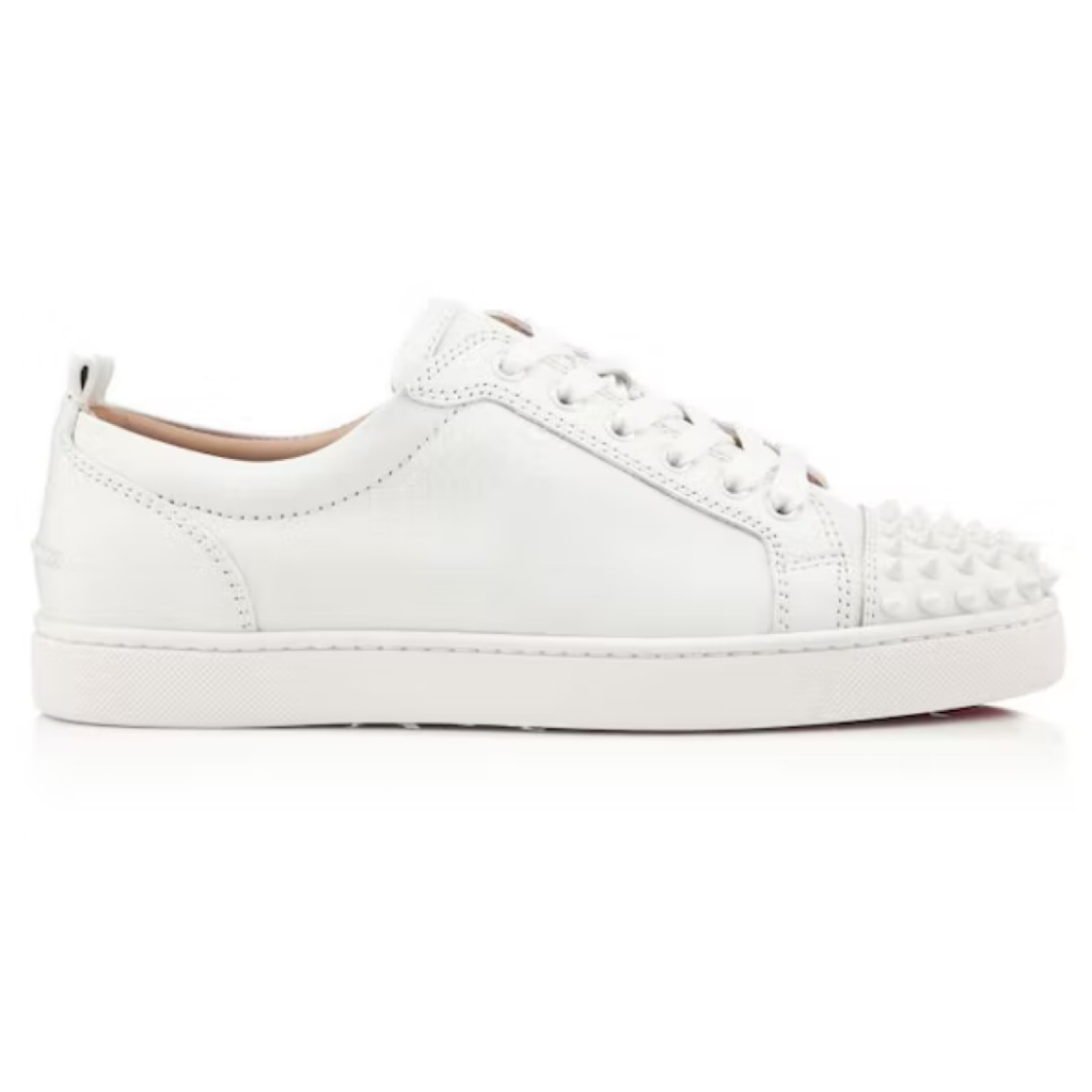 Christian Louboutin Louis Junior Spikes White