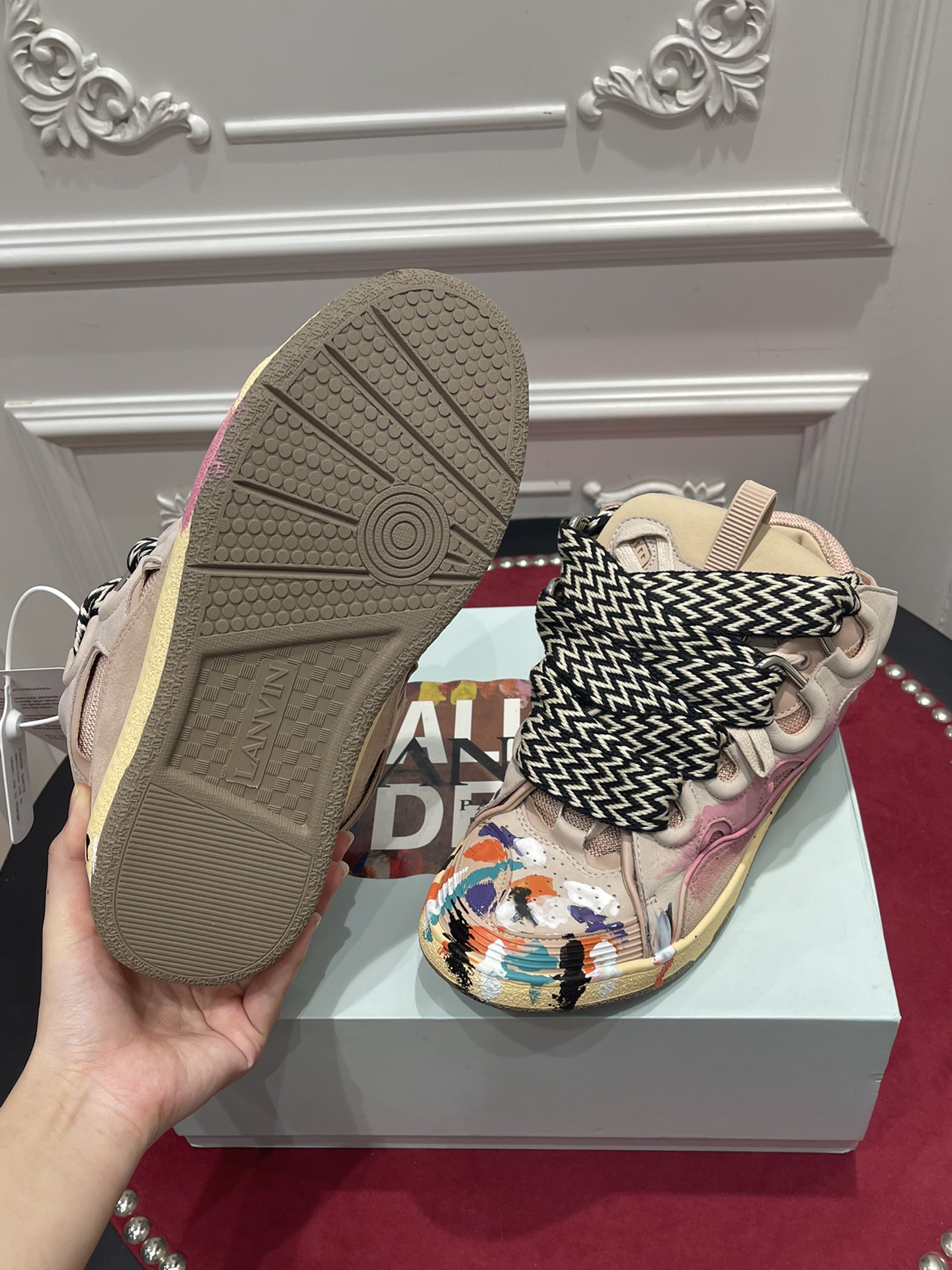 LANVIN CURB SNEAKERS