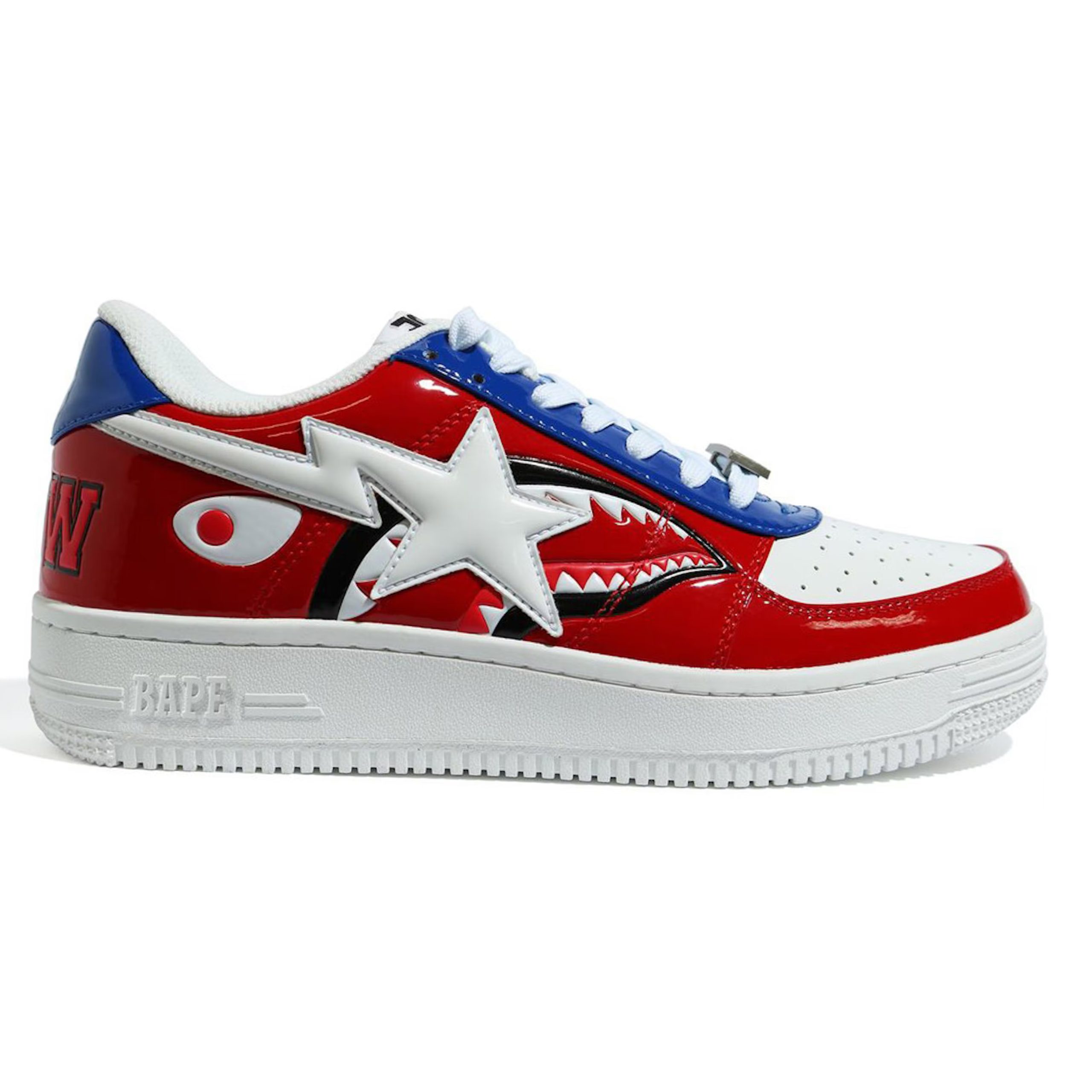 A Bathing Ape Bape Sta Low M2 20th Anniversary Patent Red
