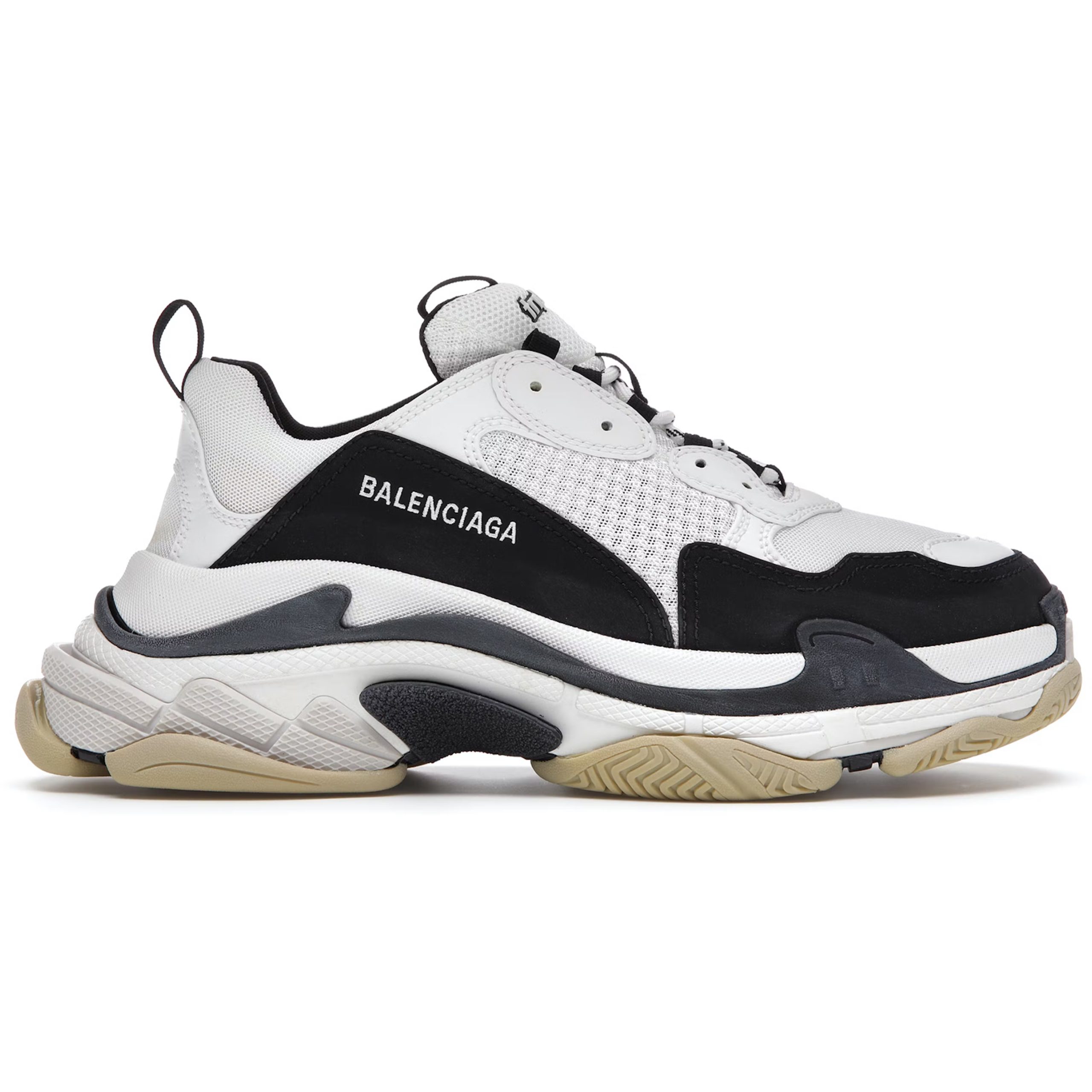 Balenciaga Triple S White Black