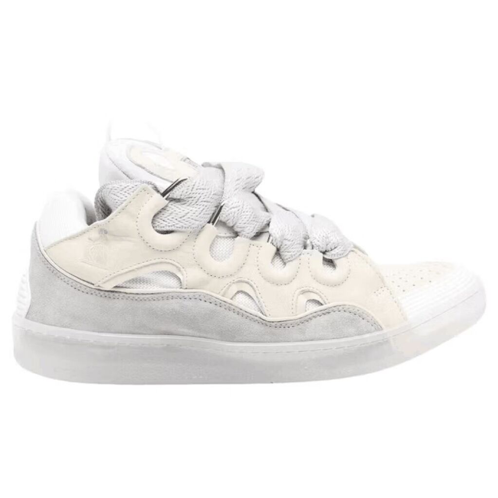 Lanvin Curb Sneaker White Beige