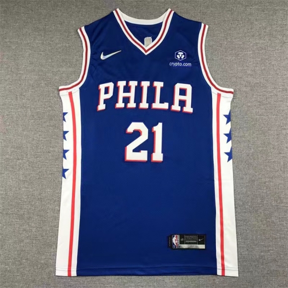 Nike X NBA Philadelphia 76ers No. 21 Embiid CW3678-495
