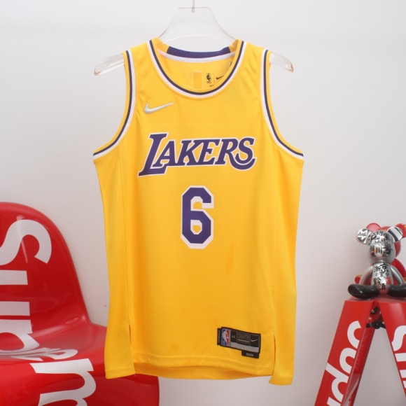 Nike X NBA Los Angeles Lakers No. 6 James DB3576-731