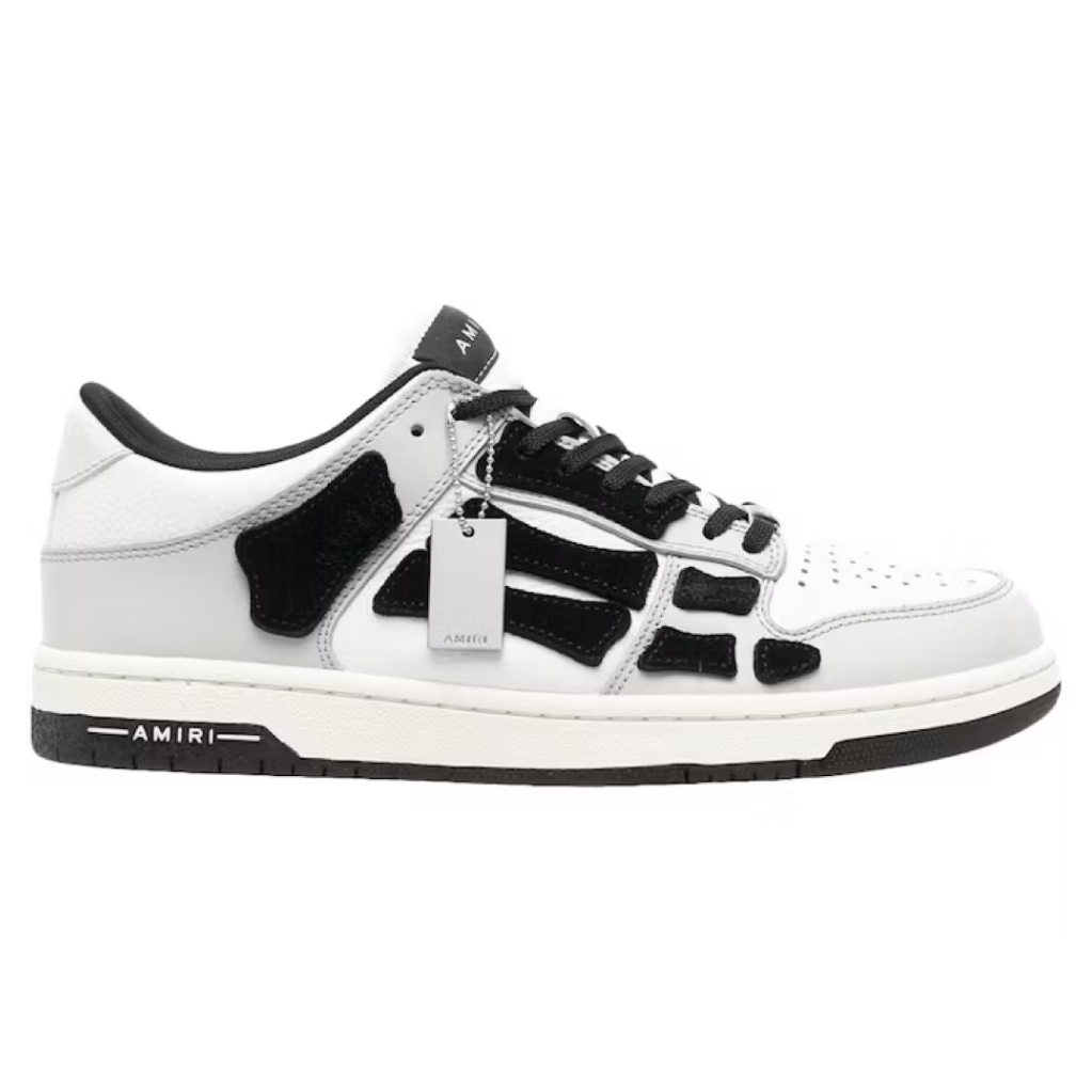 AMIRI Skel Top Low White Light Grey Black