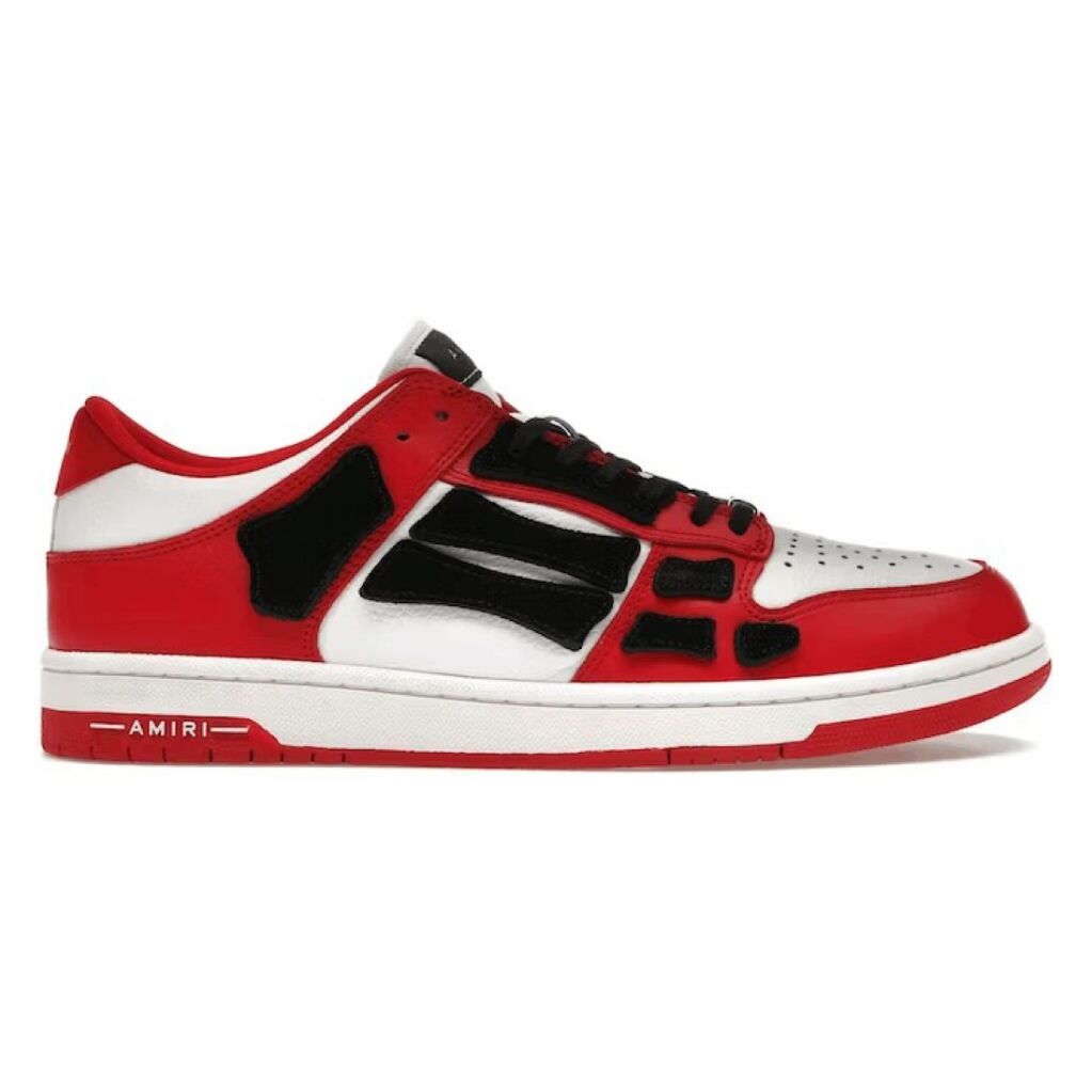 AMIRI Skel Top Low White Red White