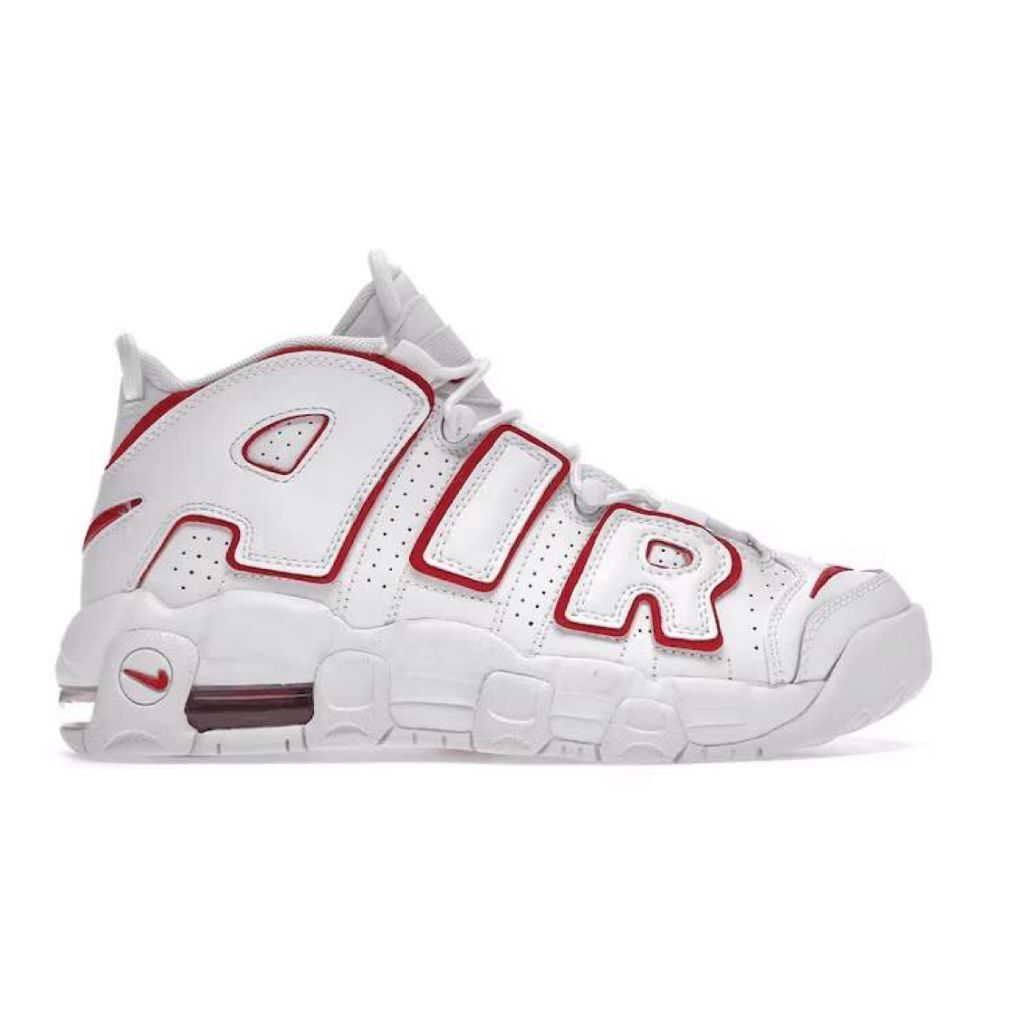 Nike Air More Uptempo White Varsity Red Outline (2018/2021)