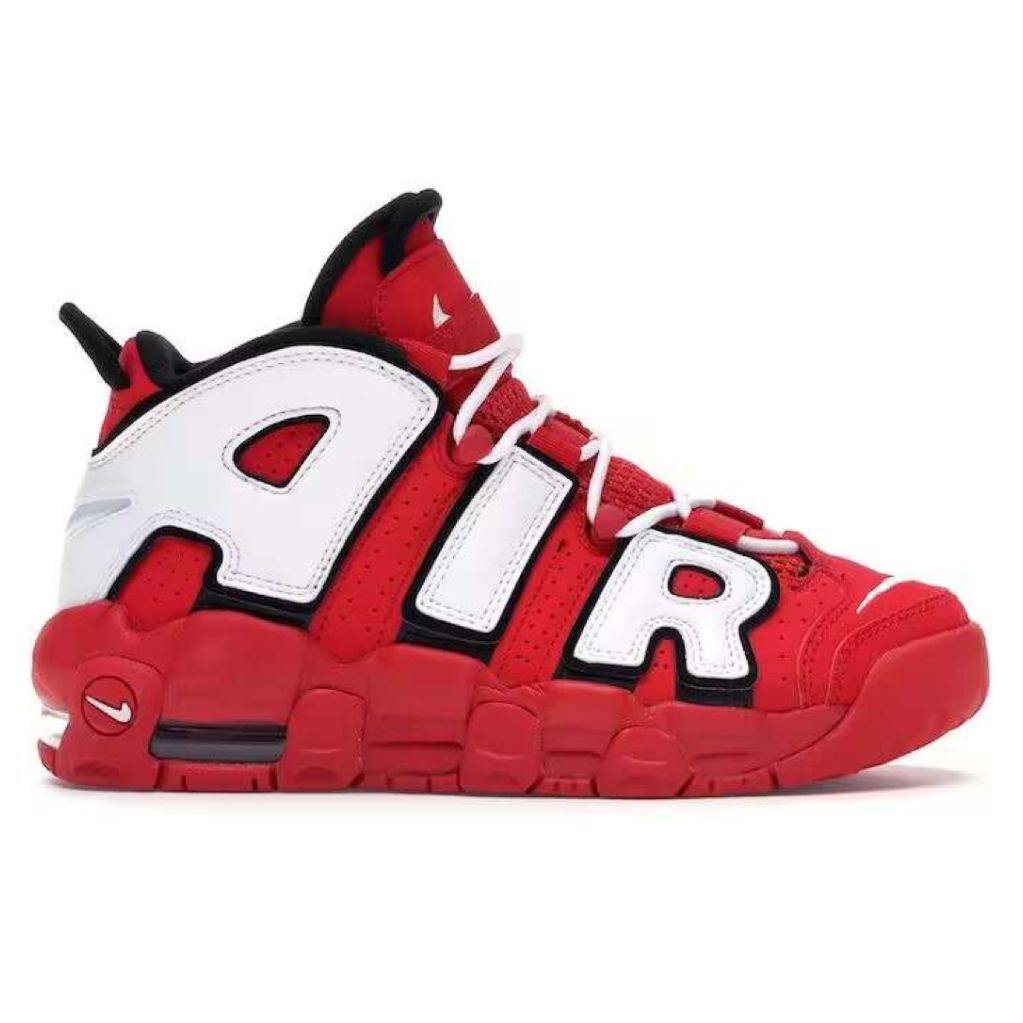 Nike Air More Uptempo University Red Black White
