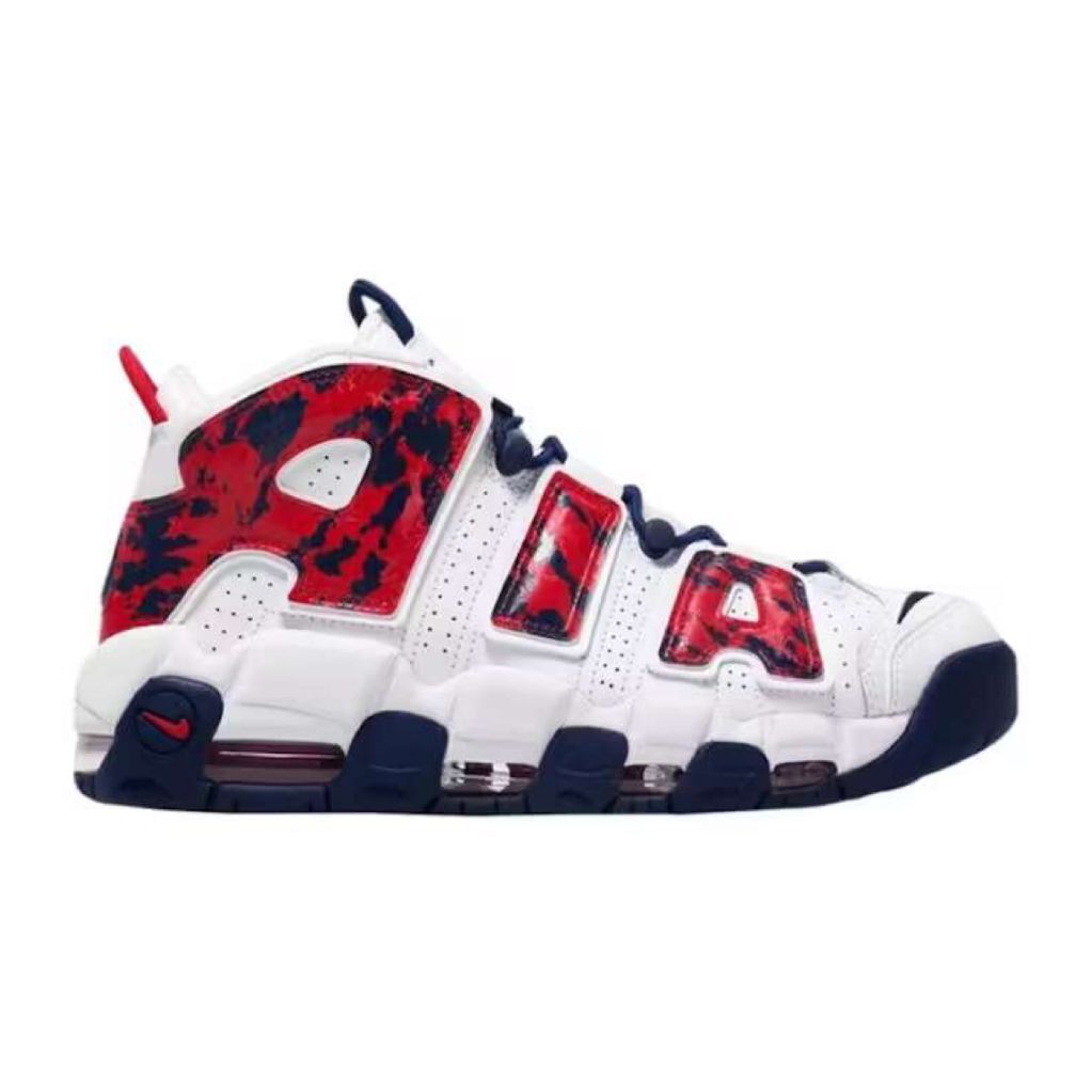 Nike Air More Uptempo Red Navy Camo