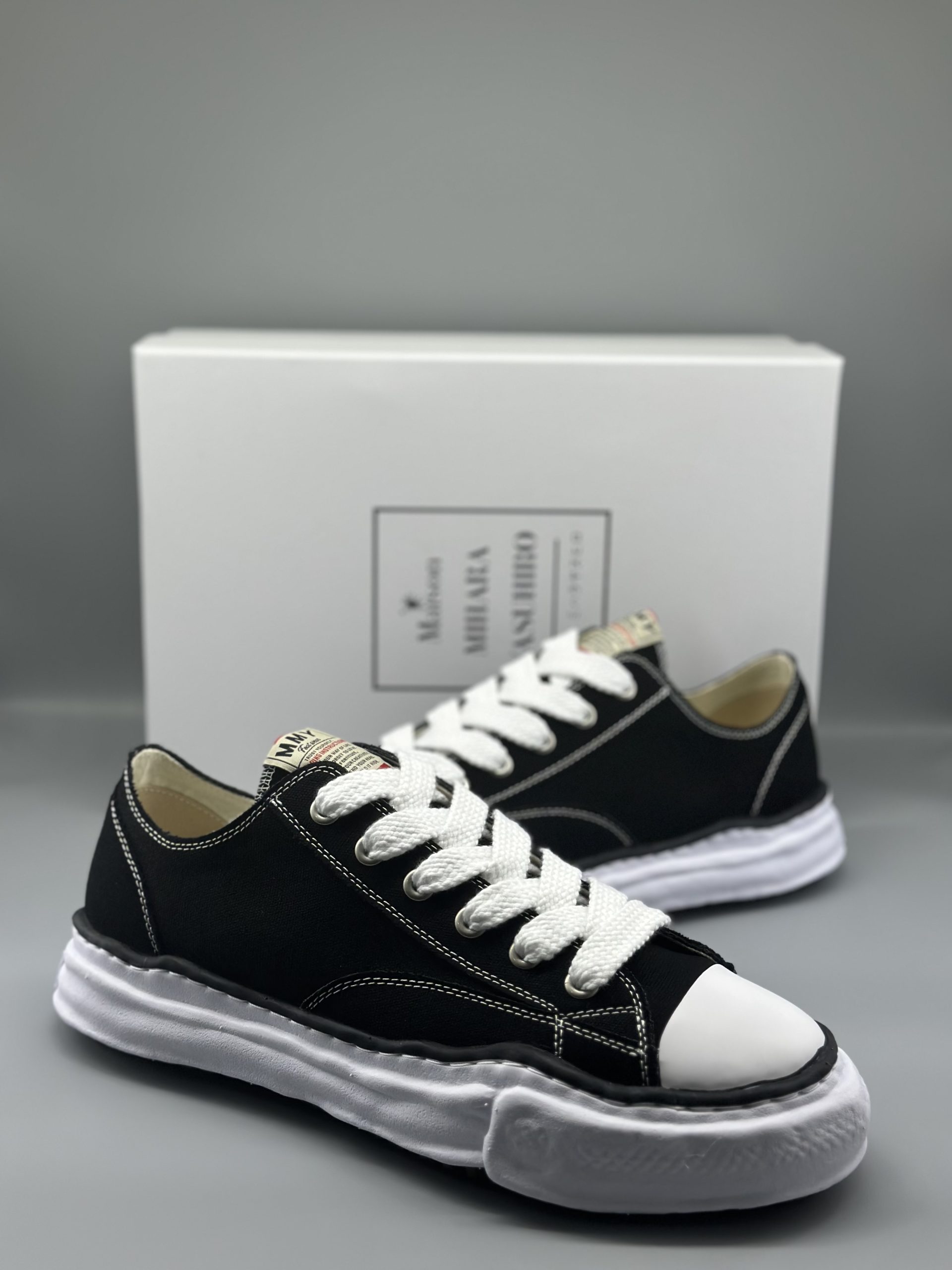 Maison Mihara Yasuhiro Hank OG Sole Canvas Low Black
