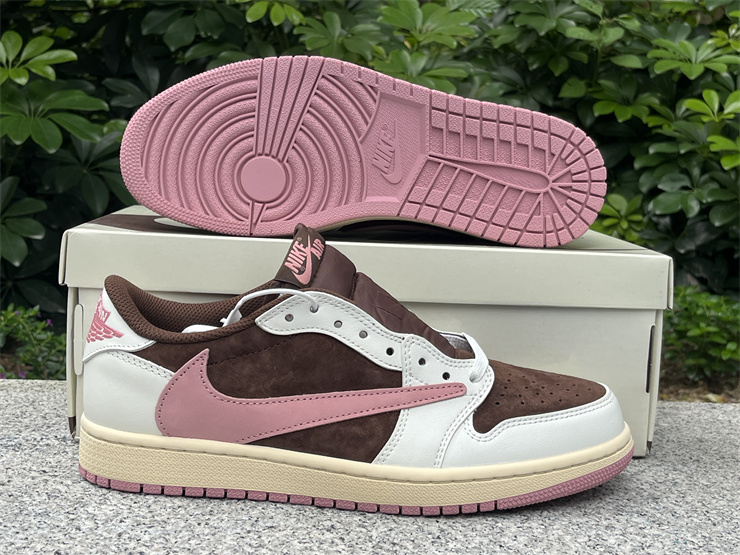 Travis Scott x Air Jordan 1 Low OG PINK BROWN