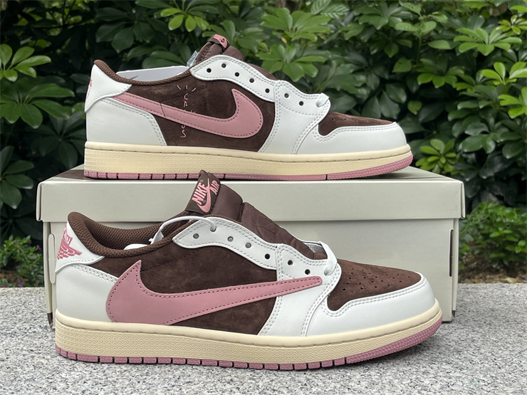 Travis Scott x Air Jordan 1 Low OG PINK BROWN