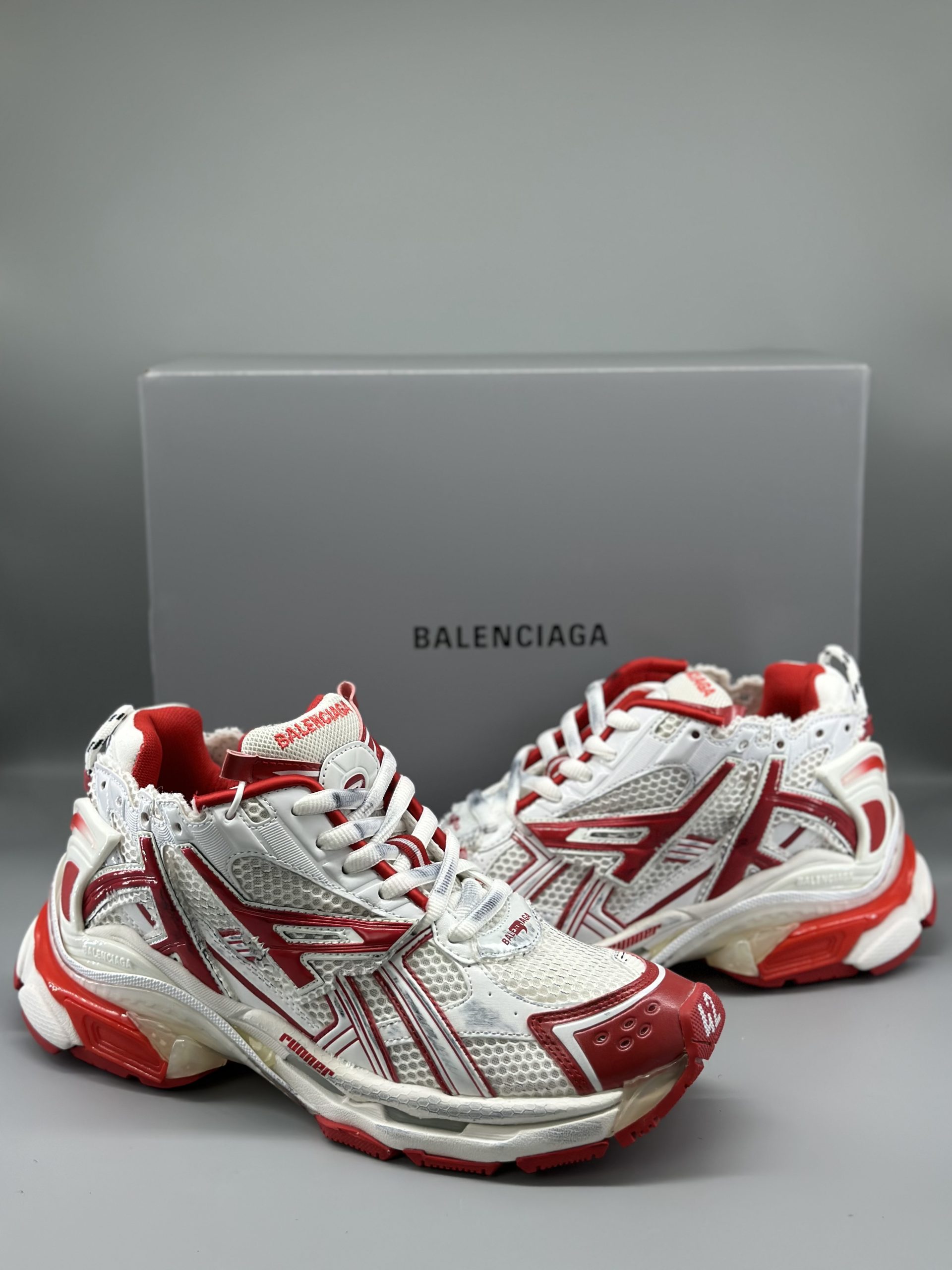 Balenciaga Runner Red White